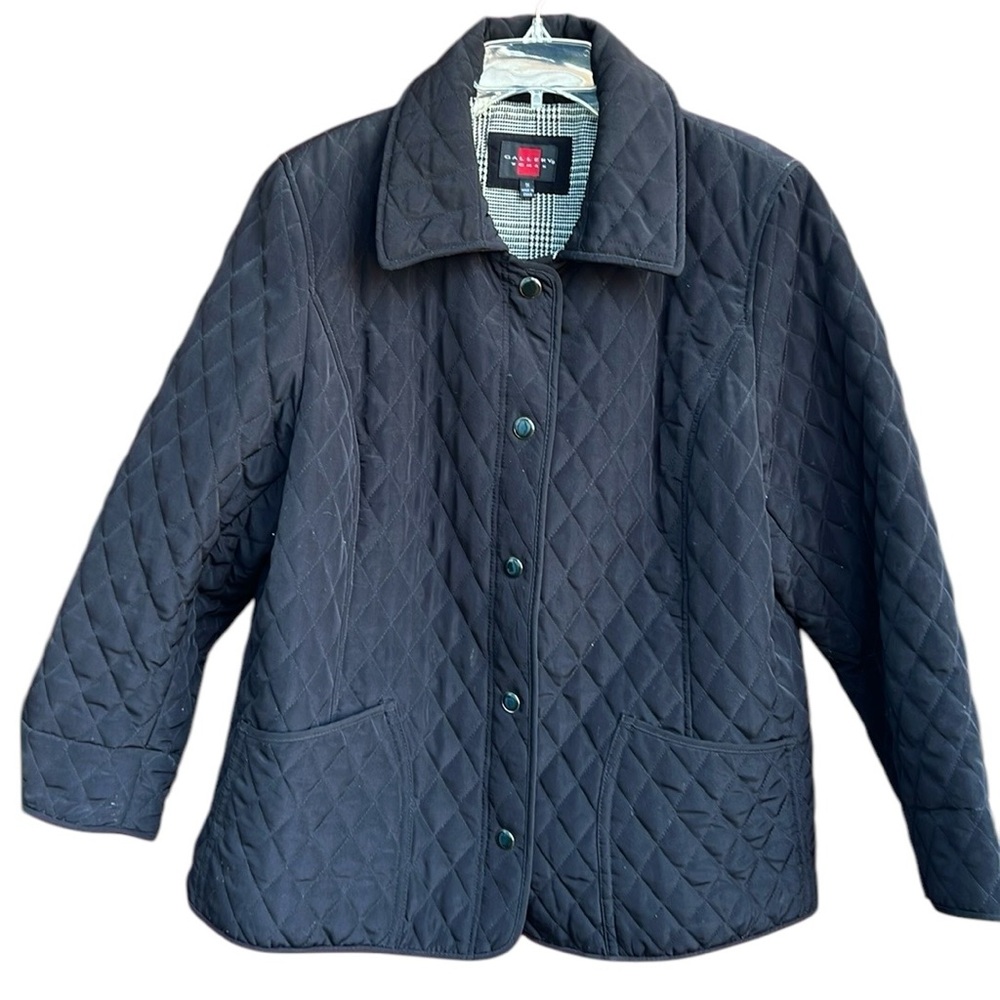 Black quilted Jacket - plus size